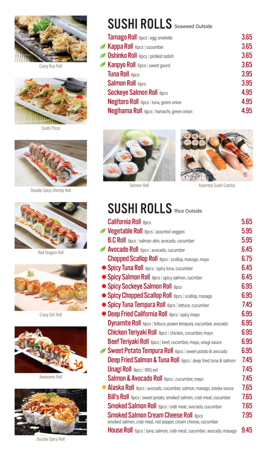 Menu-p6 – Sushi town Coquitlam Online order and delivery